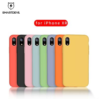 SmartDevil Liquid Silicone Phone Case Soft Smooth Cell Phone Back Cover for iPhone XR Protect Casing