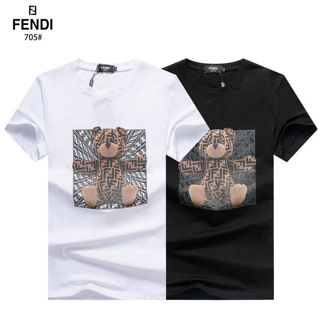 [Ready Stock] Fendis Classic Retro Men's and Women's T-shirts Cute ...
