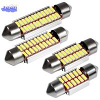 LGJGHJG 1ชิ้นค่ะ 4014 SMD LED ไม่มีขั้ว พู่ห้อยประดับ 31/36/39/41มม. สีขาวขาว หลอดไฟสำหรับรถยนต์ การอ่านแสง โคมไฟป้ายทะเบียน ไฟโดม