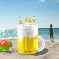 Inflatable Beer Barrel Serving Bar Ice Bucket for Party Supplies for Adults Outdoor Backyard Beach Pool Parties Ice Barrel