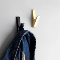 ✘◊△ Matte Wall Hooks Bathroom Accessories Clothes Hooks Towel Hooks Creative Keys Hats Bags Home Decorative Hooks