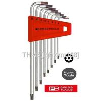 ↂ PB SWISS TOOLS Hex L-Wrench Long Type TORX Set (8pcs) T6-T25 - Model: PB 411.BH 6-25