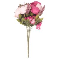 Vintage Artificial Peony Flowers Bouquet for Decoration