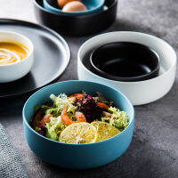 MUZITY Ceramic Bowls The Nordic Style Porcelain Soup Bowl 4.56 inch Pigmented Salad Or Rice Bowls