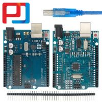 ด้านบน Arduino UNO R3ไมโครคอนโทรลเลอร์บอร์ดพัฒนา MEGA328P ATMEGA16U2 Compat