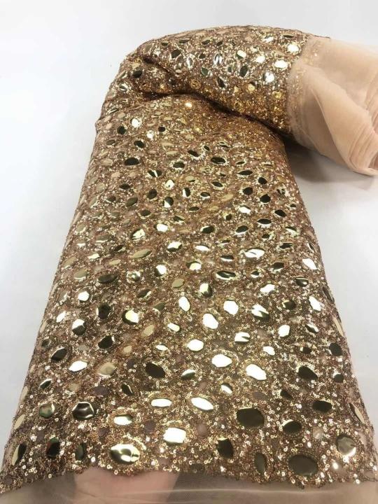 big-gold-sequins-royal-fabric-gorgeous-mirror-sequince-dresses-net-european-design-tulle-lace