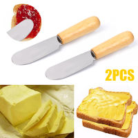 PEXELS Sandwich Spreader Butter Cheese Slicer Jam Cutter Wooden Handle Kitchen Tool