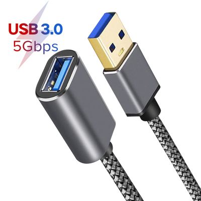 Kabel Ekstensi USB Laki-laki Ke Perempuan Data Transmisi Kecepatan Tinggi USB 3.0 Kabel Ekstensi untuk PC TV Printer Kabel Kamera 1/2/3/5M