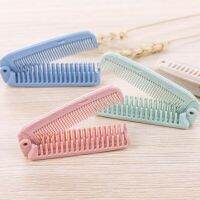 4 Colors Portable Foldable Anti Static Wheat Straw Comb Gently Massage Scalp Folding Brush Is Easy To Carry Styling Tools Combs