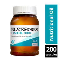 พร้อมส่ง Blackmores แบลคมอร์ส ฟิช ออยล์  ขนาด (200 แคปซูล) Fish oil 1000 mg. ของแท้ 100% นำเข้าจากออสเตรเลีย