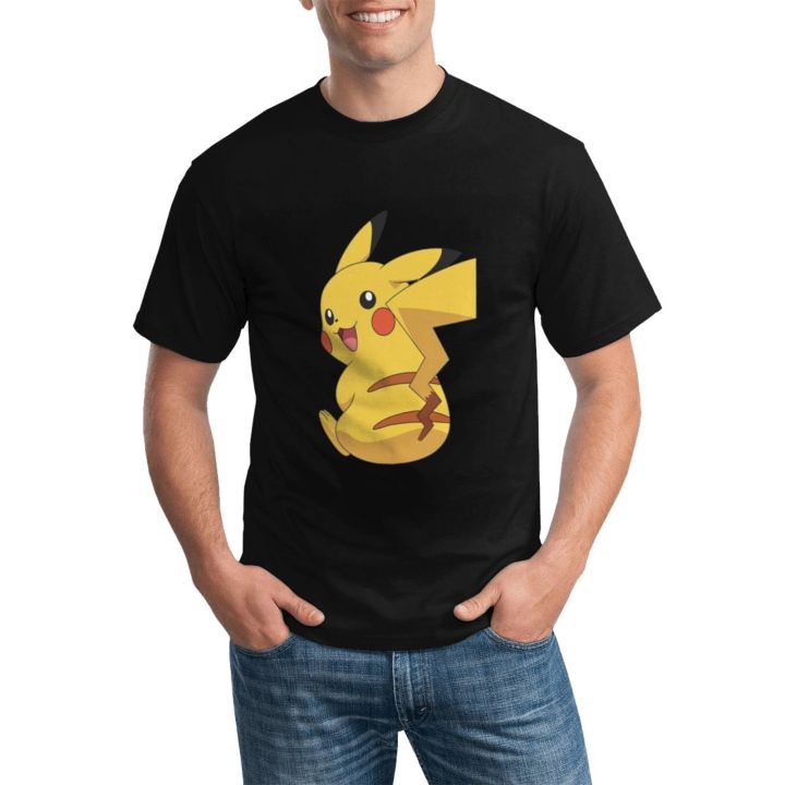 new-arrival-custom-t-shirt-cartoon-pokemon-go-pikachu-printed-gildan-100-cotton