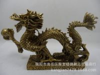 New Original ราคาโรงงานมังกรทองแดงเครื่องประดับ Jinlong วัสดุ Fengshui อุปกรณ์ตกแต่งสำนักงาน Bronze Hanlong Qinglong เครื่องตกแต่งงานฝีมือพระพุทธรูป