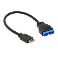 CY USB 3.1 Front Panel Header to USB 3.0 20Pin Header Extension Cable 20cm for ASUS Motherboard