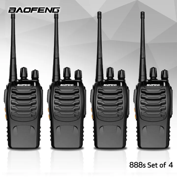 Baofeng BF 888S set of 4 5W Two Way Radio Walkie Talkie NTC Approved