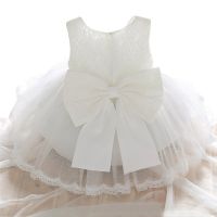 Newborn Baby Girl Lace Wedding Baptism Dress Party Tutu Gown