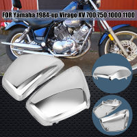 Chrome Moto Left Right Side Battery Fairing Cover For Yamaha XV700 750 1000 1100 Virago 1984-Up Motorcycle Accessories