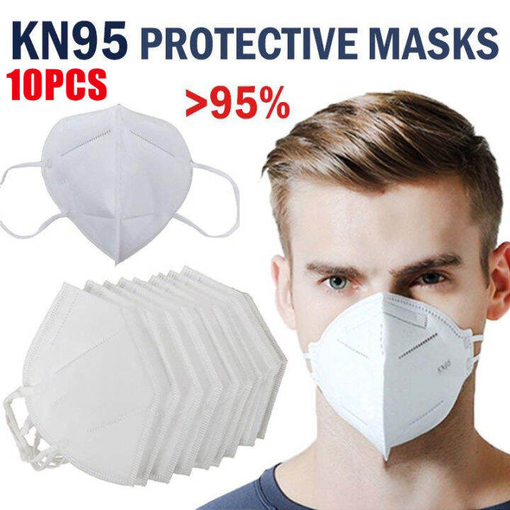 【Ship From KL】 50PCS KN95 Face Mask 5ply Protection Black KN95 Mask