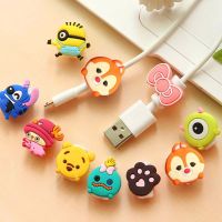 FGRTH สายชาร์จ USB สีสันสดใสสำหรับคลิปลวดสายข้อมูลแมว KT ที่ใส่สายข้อมูลฝาครอบป้องกันเคสป้องกันสายสำหรับสายรัดสายเคเบิลสายเคเบิลป้องกันกัด