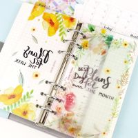 Jamie Notes Original Cute Flower Design 6 Holes Binder Notebook Dividers Index Bookmark Ruler For Dokibook Spiral Planner A5A6Adhesives Tape