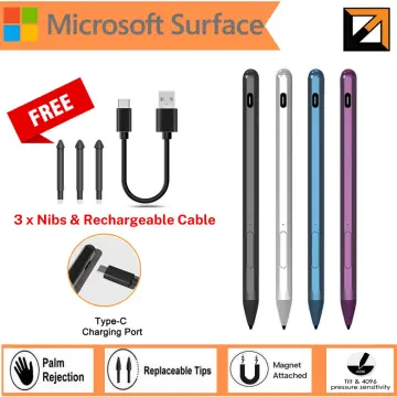 Stylus Pen for Microsoft Surface Pro - Windows Tablet Pencil with Plam  Rejection & 4096 Pressure Level Compatible with Surface Pro  9/8/7/X/6/5/4/3