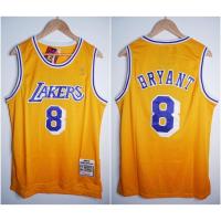 ยอดนิยม เสื้อกีฬาแขนสั้น ลายทีม Jersey CLASSIC HWC LAKERS 8 BRYANT NBA GOLD M N สีเหลือง