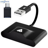 Lk【จัดส่งรวดเร็ว】เครื่องรับสัญญาณไร้สายอะแดปเตอร์ USB นำทางรถยนต์รองรับบลูทูธโทรศัพท์มือถือเข้ากันได้กับ Carplay Android【cod】