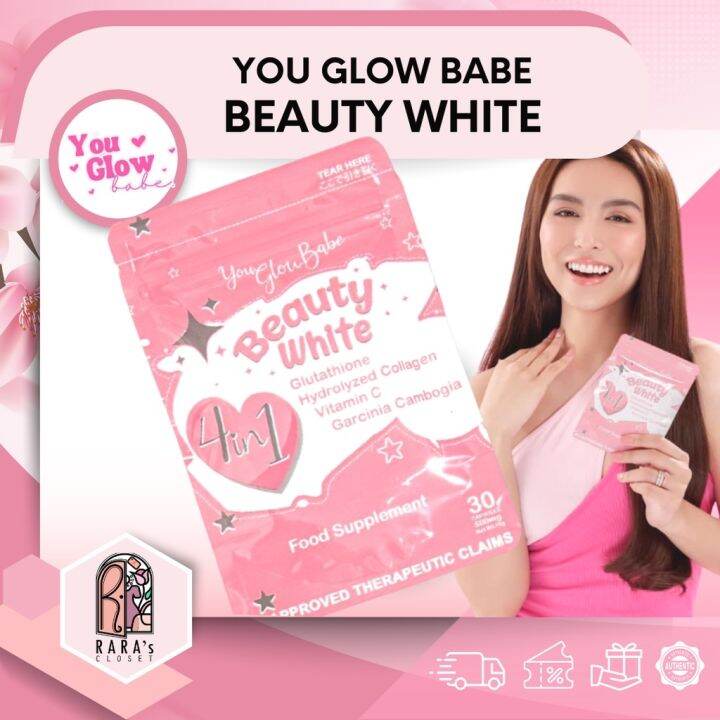 You Glow Babe Beauty White 4 in 1 Capsule Glutathione Collagen Slimming ...