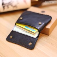 ? กระเป๋าสตางค์ ซองการ์ด ถุงเงิน Small card bag leather driving license manual zero wallet restoring ancient ways rooted tanned car keys lipstick receive packages in men and women