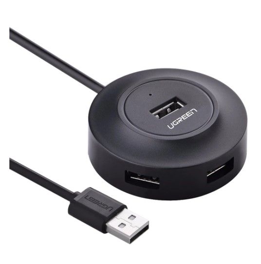 USB HUB (ยูเอสบีฮับ) UGREEN 20277 USB 2.0 4 PORTS (BLACK)