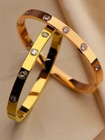 Vivienne Westwood High-end Gold bracelet for girls light luxury niche high-end non-fading fashionable design internet celebrity popular hand accessories simple bracelet