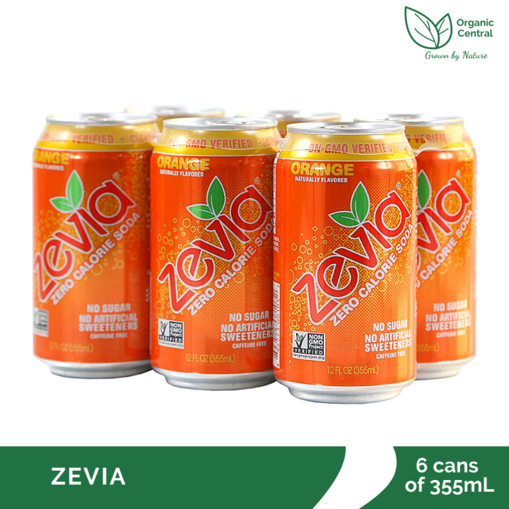 Zevia Orange Soda Bundle of Six (6) 355mL Lazada PH