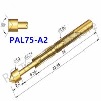 【LZ】 100/ PCS PAL75-A2 Durable Brass Spring Test Probe Household Metal Spring Test Probe Sleeve Length 33.35mm Spring Test Probe