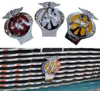 โลโก้ คลาสสิค มินิคูเปอร์ อัสติน ติดกระจังหน้ารถยนต์ งานโลหะ AA Austin Mini Cooper classic front grill logo emblem metal