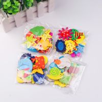 12pcs/lot Wooden Cartoon Fridge Magnet Fridge Stickers Animal Cartoon Colorful Kids Toys Child Educational Toys Gifts