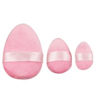 3PCS S/M/L Cotton Purple Powder Puff Large Medium And Small Mini Eye Shadow No Dead Corner Makeup Puff Cosmetic Tool