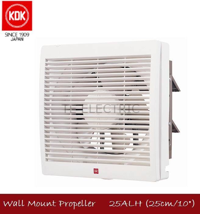 KDK 20 / 25 ALH WALL MOUNT PROPELLER EXHAUST FAN WITH SHUTTER 8" 10" WITH FRONT LOUVER 8 INCH