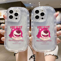 เคสโทรศัพท์มือถือซิลิโคน TPU นิ่ม แบบใส กันกระแทก ลายหมีน่ารัก สําหรับ IPhone 11 14 13 12 Pro  XR 7 + 8 Plus XS Max X