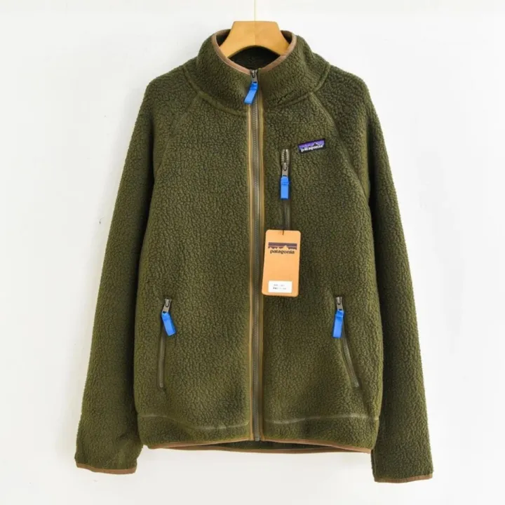 patagonia-แจ็คเก็ตผ้าขนแกะผู้ชายแบบดั้งเดิมน้ำหนักเบาทนทานอุปกรณ์สำหรับสวมแบบนุ่มเสื้อแจ็คเก็ตลำลองขนแกะให้ความอบอุ่น