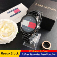 Tommy Hilfiger นาฬิกาข้อมือสตรี,นาฬิกาแบรนด์หรูแนวอเมริกันนาฬิกาข้อมือผู้หญิงสแตนเลสกันน้ำ