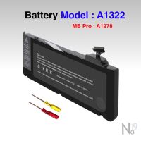 Battery แบตเตอรี่ A1322 Pro 13 A1278 ( 2009-2012 ) ฟรี ชุดไขควง MB ประกัน 2009 - MID 2012 NOTEBOOK LAPTOP