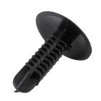 5mm x 5mm Hole Dia Black Plastic Rivets Fastener Push Clips 48 Pcs