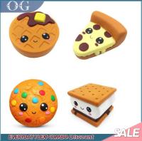 4ชิ้น Squishies Smore วาฟเฟิลเค้กพิซซ่าถ้วยกาแฟ Kawaii หอมนุ่มช้าที่เพิ่มขึ้นบีบความเครียดบรรเทาเด็กของเล่นของขวัญคริสต์มาส