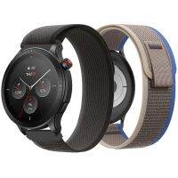 ☑ 22 มม.ไนลอน Trail LOOP สำหรับ Amazfit GTR 4 47 มม.2E GTR 3 สมาร์ทสร้อยข้อมือนาฬิกาสายรัดข้อมือสำหรับ Amazfit Pace Stratos 3 2/2S