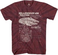 STAR WARS Corellian Freighter Millennium Falcon Adult Tee Graphic T-Shirt for Men Tshirt