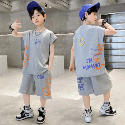 Oma Childrens Fashion 2PCS（Tops+Shorts）High Quality Korean Shorts for kids boys casual clothes 1 to 2 to 3 to 4 to 5 to 6 to 7 to 8 to 9 to 10 to 11 to 12 year old sando blouses t-shirt for boys kids terno for teens sale 2023 NEW #B30-57