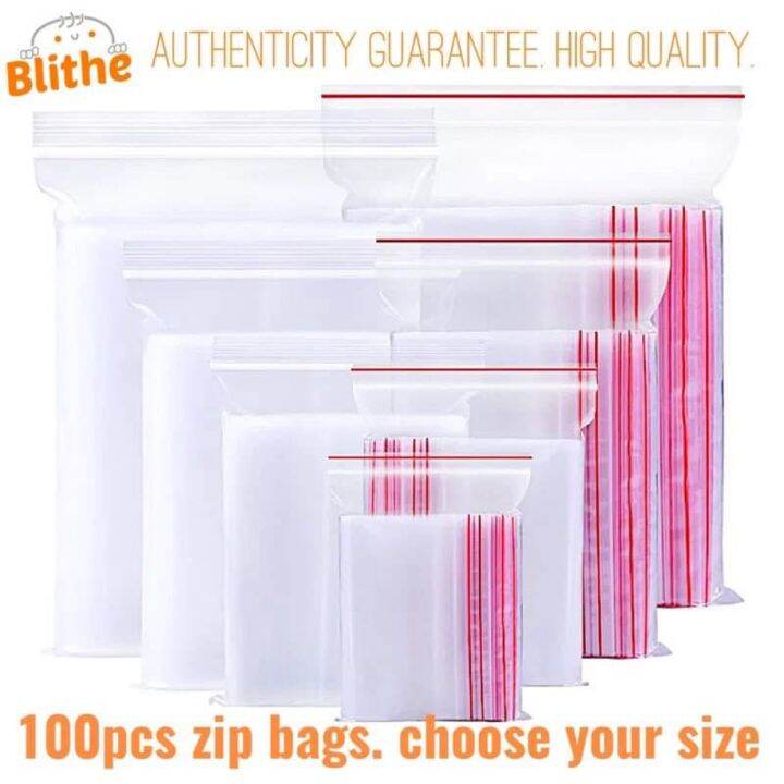 zip bags clear plastic bag resealable food storage sealing zipper sealer locker locking ziplock