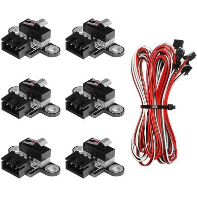 6PCS Miniature Limit Switches with 1M 3PIN Cable for 3018-PROVer/3018-MX3/3018-PROVer Mach3