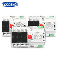 Din Rail 2P 3P 4P ATS Dual Power Automatic Transfer Switch สวิตช์เลือกไฟฟ้า Uninterrupted Power 63A 100A TOMZN Mini