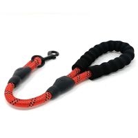 【DT】hot！ Dog Leash Short Leashes for Large Walking Reflective Dogs Handle Chain Rope Supplies