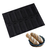 Meibum 4 Types Non Stick Bread Mold Hot Dog Baguette Silicone Mould Hamburger Bun Form Glass Fiber Bakeware Pastry Baking Tools